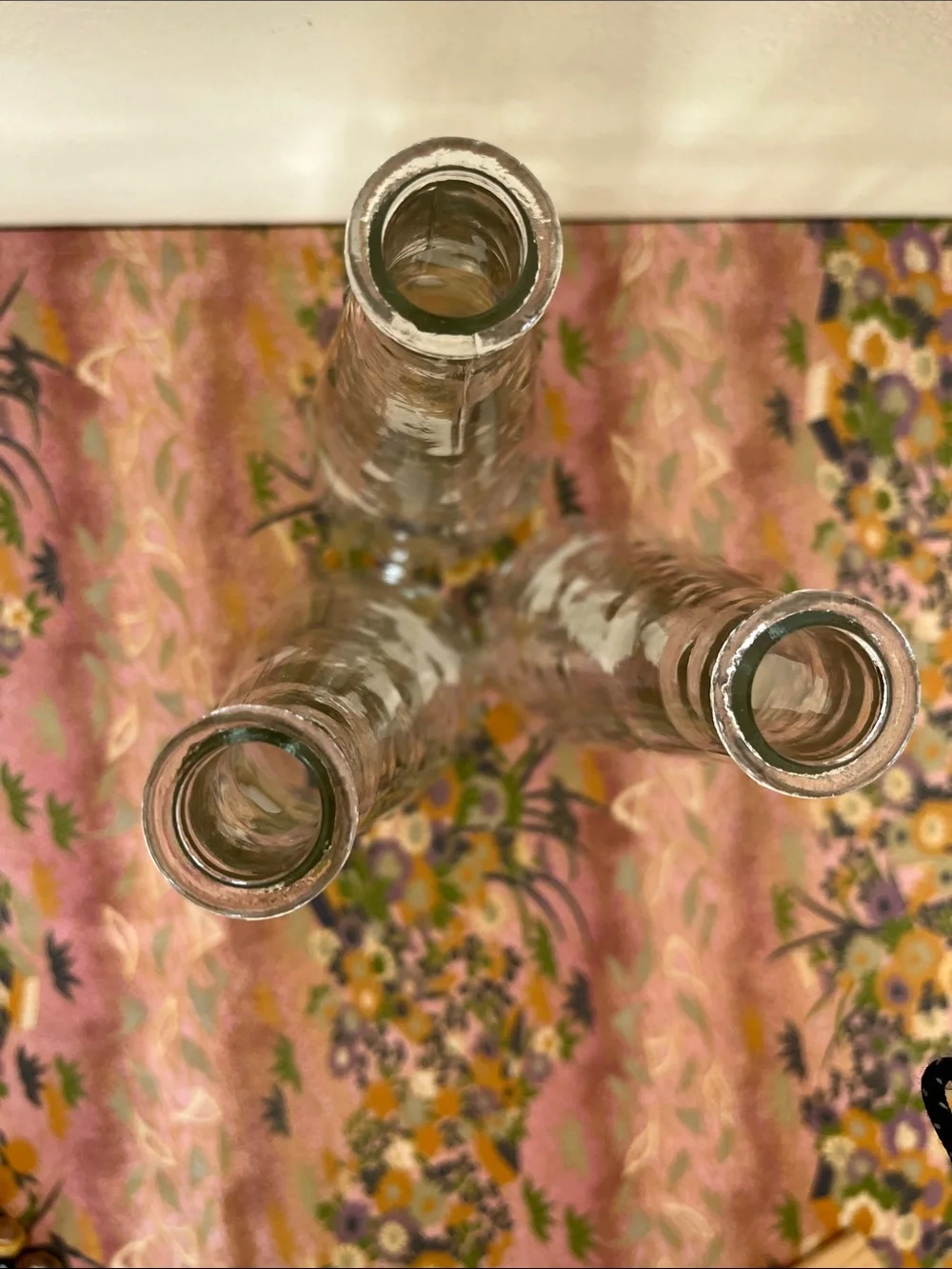 3 IKEA Emma Dafnas Design Clear Glass Hobnail Vases